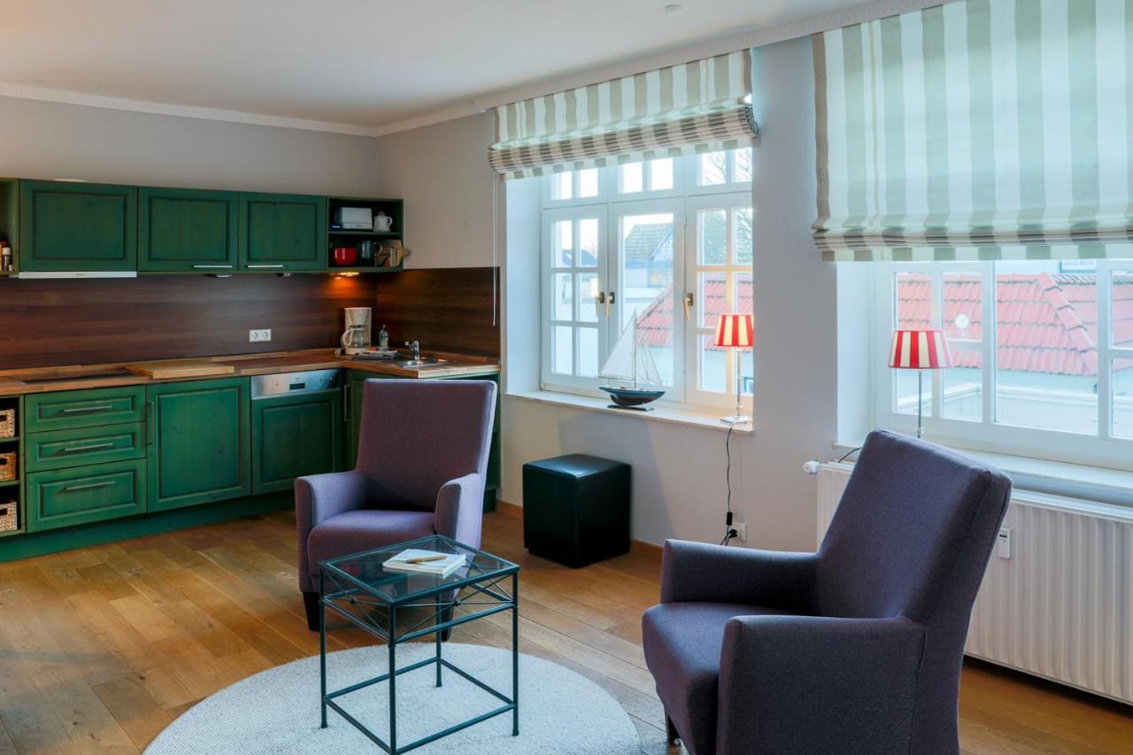 Villa Friedericia, Wohnung 3-Hochparterre Links Wyk auf Föhr Kültér fotó