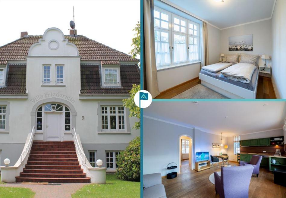 Villa Friedericia, Wohnung 3-Hochparterre Links Wyk auf Föhr Kültér fotó