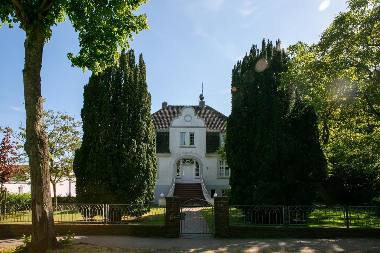 Villa Friedericia, Wohnung 3-Hochparterre Links Wyk auf Föhr Kültér fotó