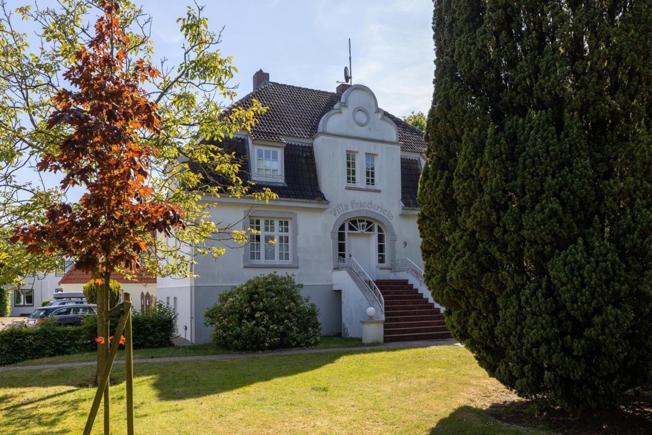 Villa Friedericia, Wohnung 3-Hochparterre Links Wyk auf Föhr Kültér fotó